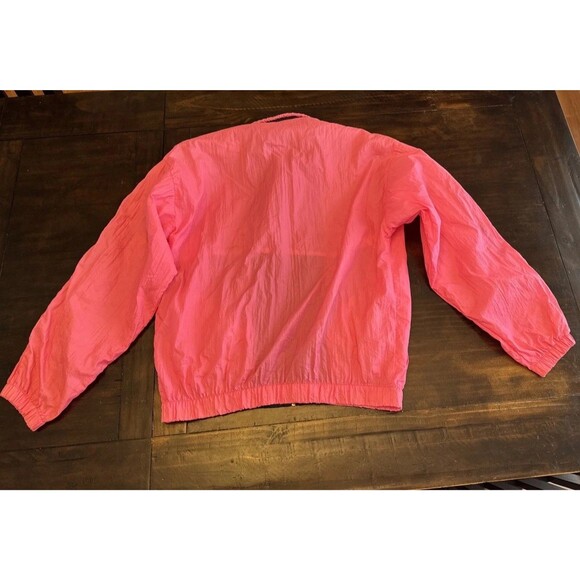 Vintage TRACK & COURT pink stripe Full Zip TRACK JACKET Mens Medium - Picture 12 of 16